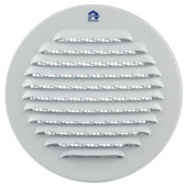 Renson Inbouw Schoepenrooster Rond Ø120 mm ALU RAL 9010