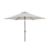 Handson parasol Florida taupe grijs Ø 270 cm met hendel