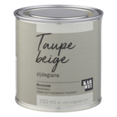 Karwei binnenlak zijdeglans taupe beige 250 ml