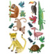 Muursticker jungle dieren 15 stuks