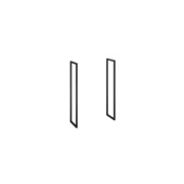 Atlantic kolomkastframe met handdoekhouder zwart