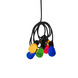 Feestverlichting lichtsnoer 40 multicolour LED lampen