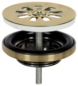 Differnz fonteinafvoerplug mat goud