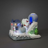 LED skipiste met bewegende figuurtjes