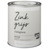 Karwei binnenlak zijdeglans zink grijs 750 ml