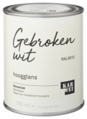 Karwei binnenlak hoogglans gebroken wit 750 ml