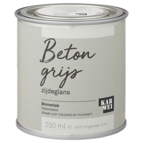 Karwei binnenlak zijdeglans betongrijs 250 ml