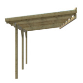 Overkapping aanbouw 424x257 cm