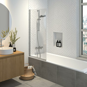 Sealskin badwand Hooked chroom 75 x 140 cm