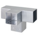 Paalverbinder voor pergola T-verbindingsstuk 4-kants 9x9 cm gegalvaniseerd