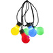 Feestverlichting lichtsnoer 10 multicolor LED lampen