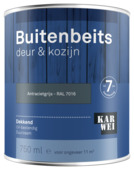 KARWEI buitenbeits deur & kozijn dekkend RAL 7016 antracietgrijs 750 ml