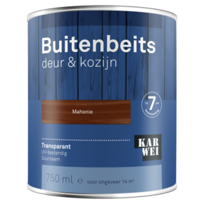 KARWEI buitenbeits deur & kozijn transparant mahonie 750 ml