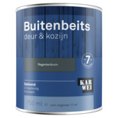 KARWEI buitenbeits deur & kozijn dekkend regentenbruin 750 ml