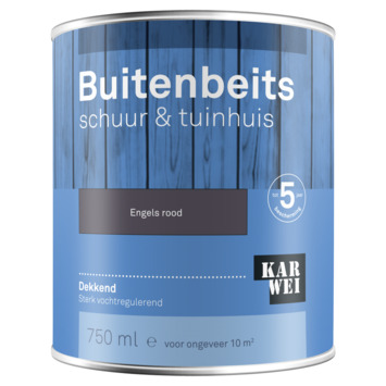 KARWEI buitenbeits schuur & tuinhuis dekkend engels rood ...