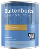 KARWEI buitenbeits schuur & tuinhuis transparant licht eiken 750 ml