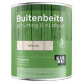 KARWEI buitenbeits schutting & tuinhout transparant white wash 750 ml