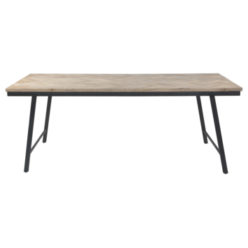 Rang Elektropositief twist Eettafel Mateo teak visgraat 200x90 cm kopen? eettafels | Karwei