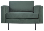 Fauteuil Fali fluweel flessengroen