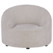 Fauteuil Anna gestoffeerd rond naturel