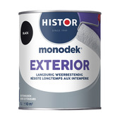 Karwei Histor Monodek Exterior muurverf zwart 1 liter aanbieding