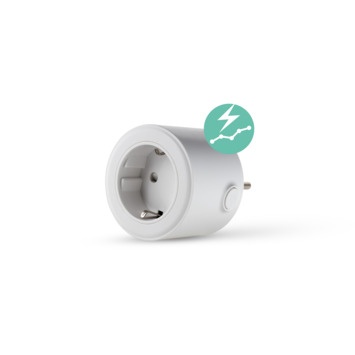 Qnect Wifi Stopcontact 16 A EU TYPE NL/ BE met Energiemeter