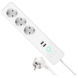 Qnect Wifi Stekkerdoos 3-voudig Wit 2X USB 1,5 M Snoer EU TYPE NL/ BE