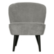 WOOOD Fauteuil Sara  ribcord vergrijsdgroen