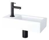 Differnz Ravo Fonteinset Links Wit Keramiek