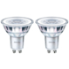 Philips LED spot GU10 35W 2 stuks niet dimbaar