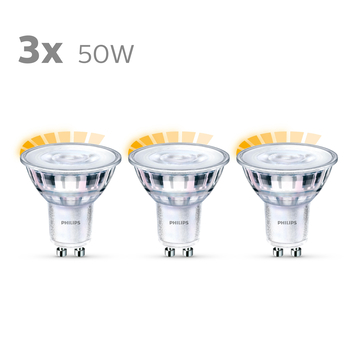 Geven Alexander Graham Bell lezing Philips LED spot 50W 3 stuks warmglow dimbaar kopen? alle-lampen | Karwei