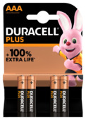 Duracell Batterij AAA Alkaline Plus 4 stuks