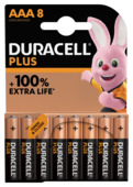 Duracell Batterij AAA Alkaline Plus 8 stuks