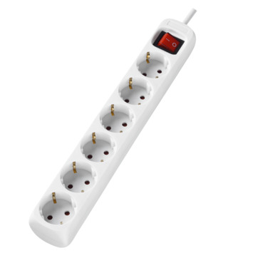 Handson Stekkerdoos 6-voudig RA Wit 3 Meter