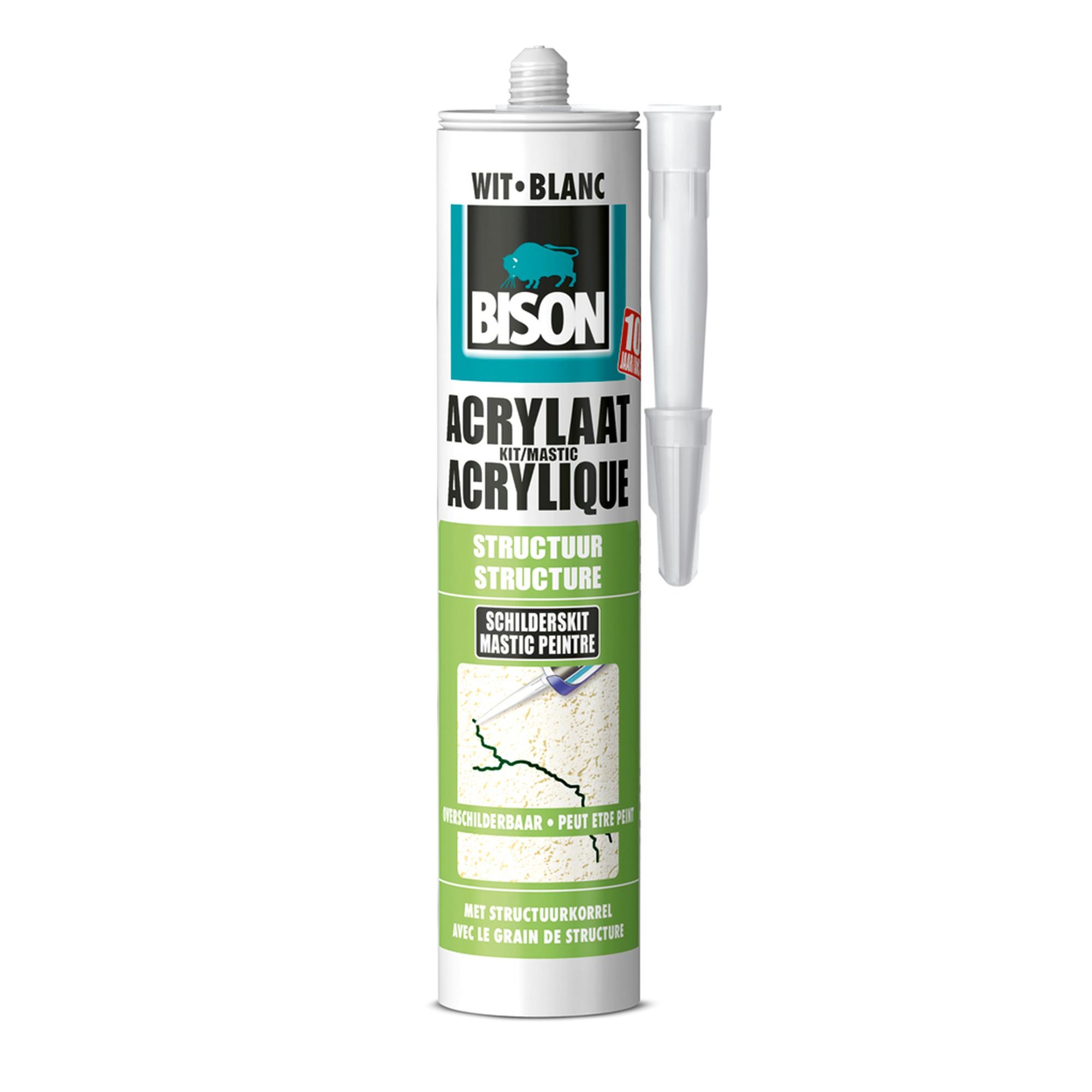 Bison Acrylaatkit Structuur Wit Koker 300 Ml bison kopen in de aanbieding