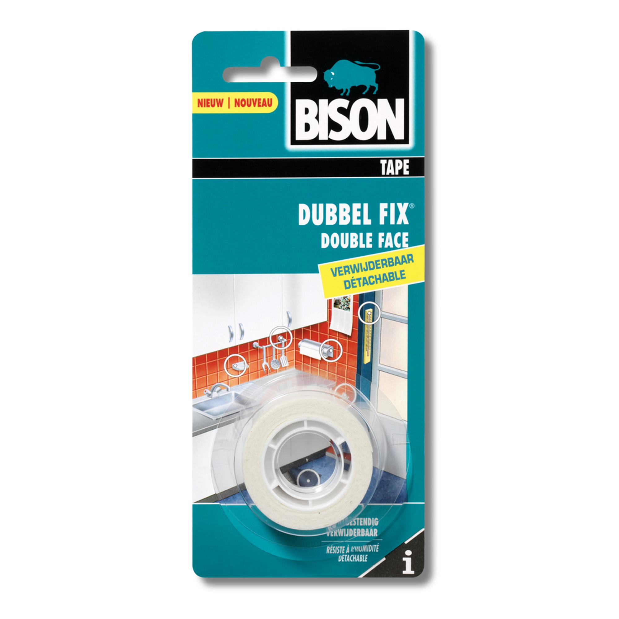 Bison Doublefix Binnen Verwijderbaar Blister 19 Mm X 15 bison kopen in de aanbieding