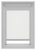 KARWEI dakraam rolgordijn verduisterend wit (kleurnr. 7000) t.b.v. VELUX® dakraam CK02