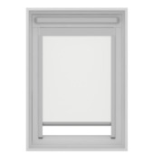 KARWEI dakraam rolgordijn verduisterend wit (kleurnr. 7000) t.b.v. VELUX® dakraam MK08