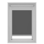 KARWEI dakraam rolgordijn verduisterend antraciet (kleurnr. 7034) t.b.v.VELUX® dakraam MK04