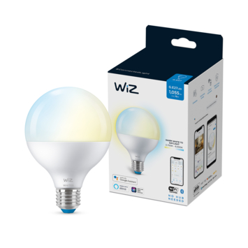 WiZ Connected LED globe E27 75W mat koel tot warmwit licht dimbaar