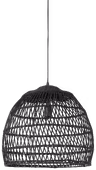 Hanglamp Lavani rotan zwart Ø46 cm