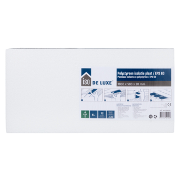 ISO de Luxe EPS plaat 100 x 50 x 2 cm 12 platen kopen? polystyreenplaten |