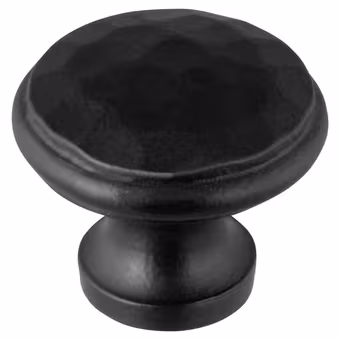 Knop Hamerslag zwart 31mm
