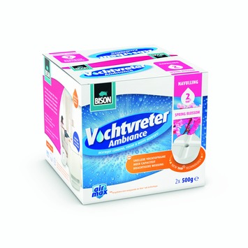 Bison vochtvreter Ambiance navulling tab spring blossom doos 2 x 500 g