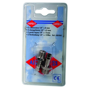 Airpress slangpilaar 1/4''x8 mm (2 stuks)