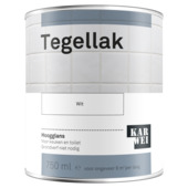 Karwei tegellak hoogglans wit 750 ml