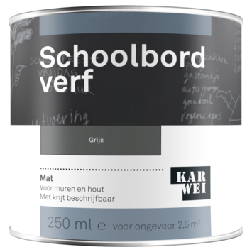 Janice capsule Implementeren Karwei schoolbord verf mat grijs 250 ml kopen? schoolbordverf | Karwei