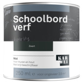 Karwei schoolbord verf mat zwart 250 ml