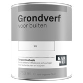 Karwei grondverf buiten wit 750 ml