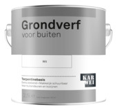 Karwei grondverf buiten wit 2,5 liter